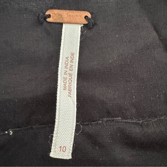 Free People Dress Black Rose Gold Bronze Beads Sleeveless Size 10 - Picture 6 of 7